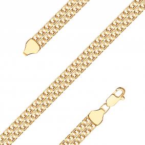 Золотой браслет плетение Бисмарк МАГНАТ МДвухрядный Бисмарк Б70 МДвухрядный Бисмарк Б70 фото